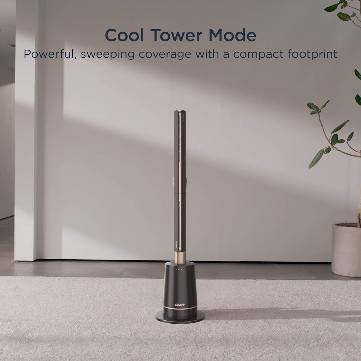 Shark™ TurboBlade™ Ultra-Powerful Bladeless Tower Fan (White)